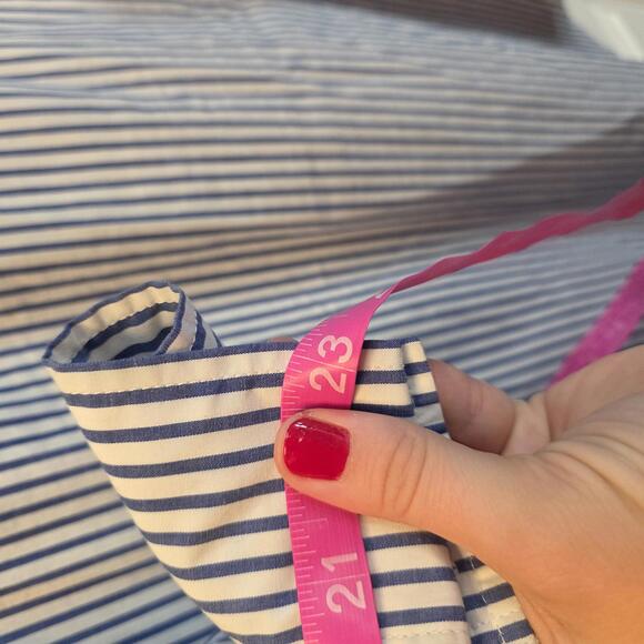 Casa Cabana Women's XXL Blue and White Striped Dress Shirt - Picture 9 of 9